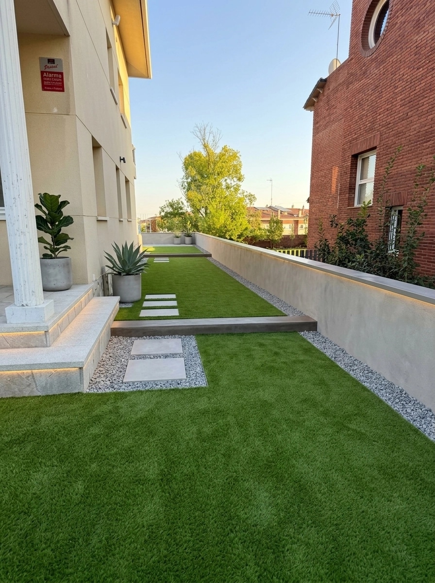 Landscape design in Minimalist Yard style — Yard by GenRoom AI