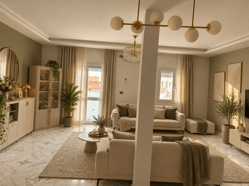 Minimalism Living Room design — interior photo by GenRoom AI