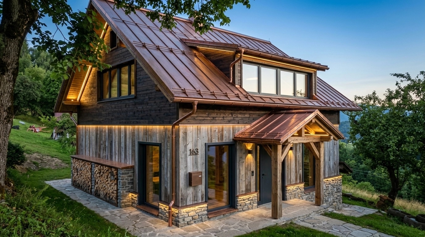 Facade design in Chalet Facade style — photo by GenRoom AI