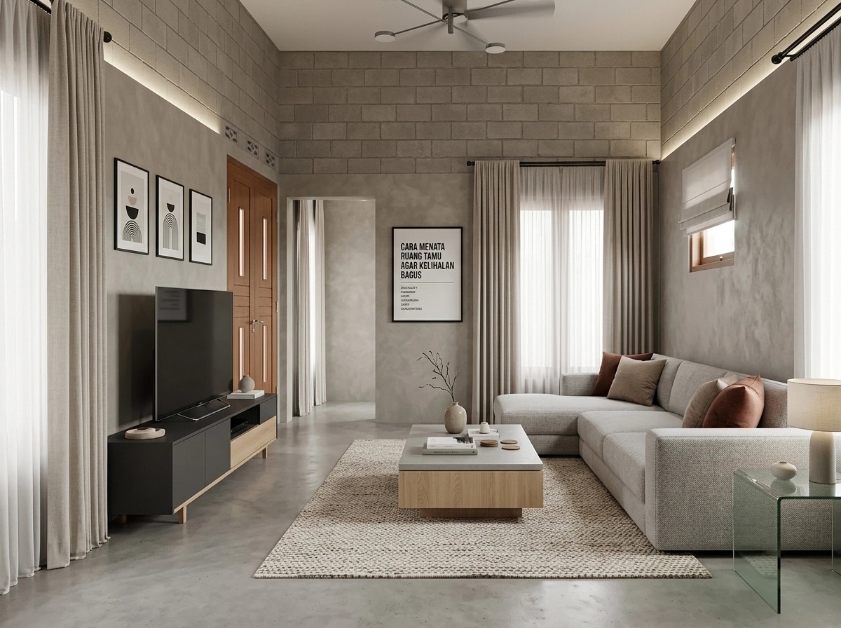 Minimalism Living Room design — interior photo by GenRoom AI