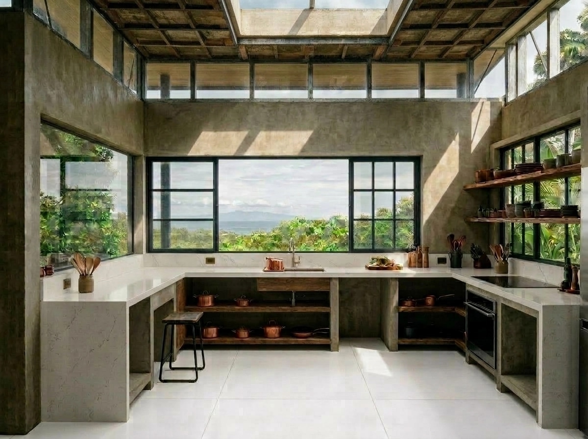 Interior design in Biophilic style — Kitchen by GenRoom AI