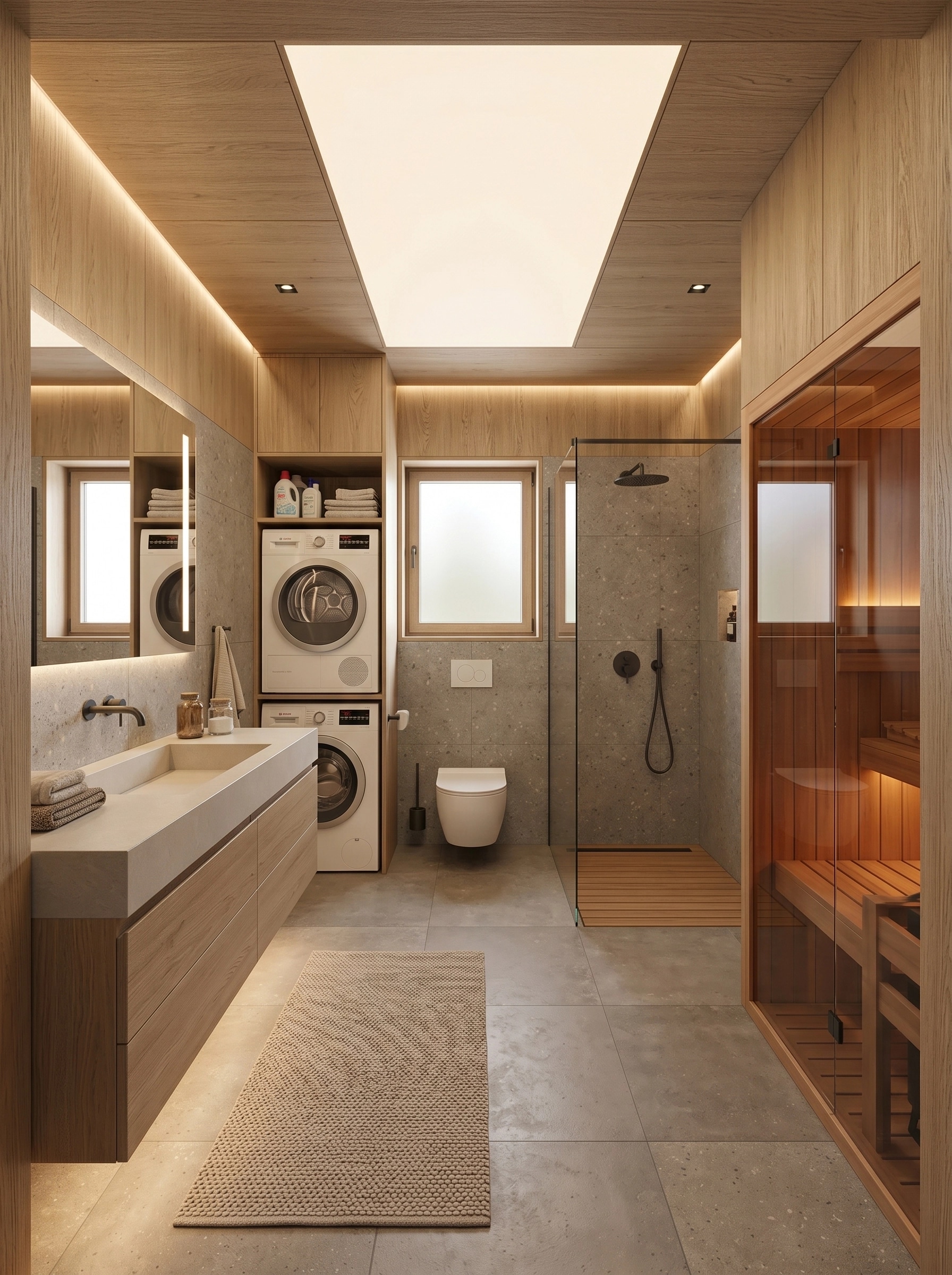 Scandinavian Bathroom design — interior photo by GenRoom AI