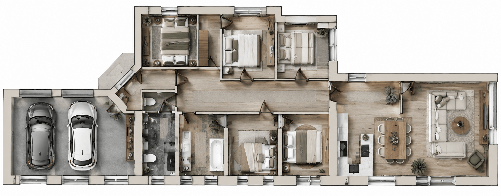 Interior design in Contemporary style — Living Room by GenRoom AI