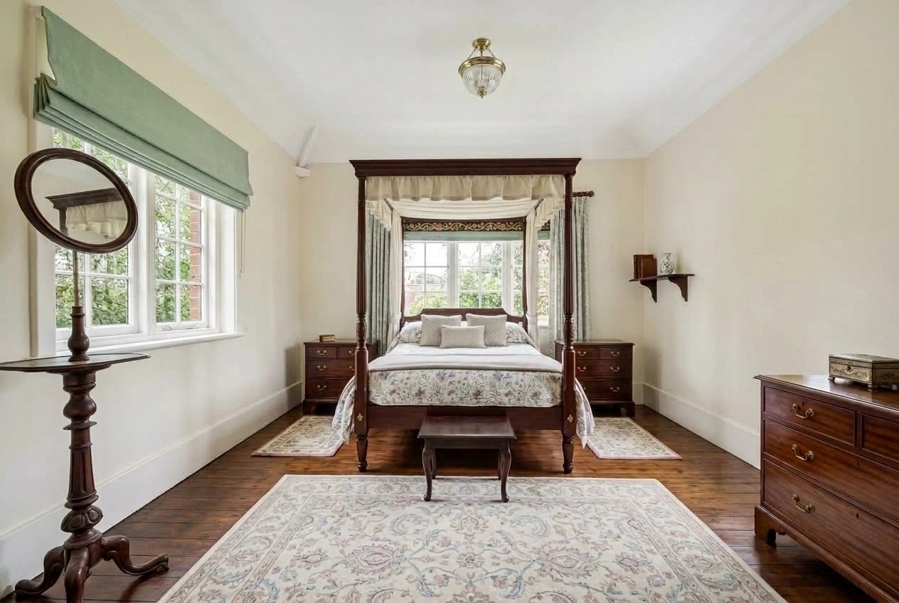 British Bedroom design — interior photo by GenRoom AI