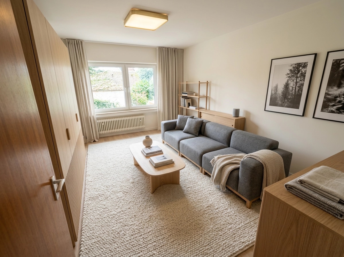 Scandinavian Bedroom design — interior photo by GenRoom AI