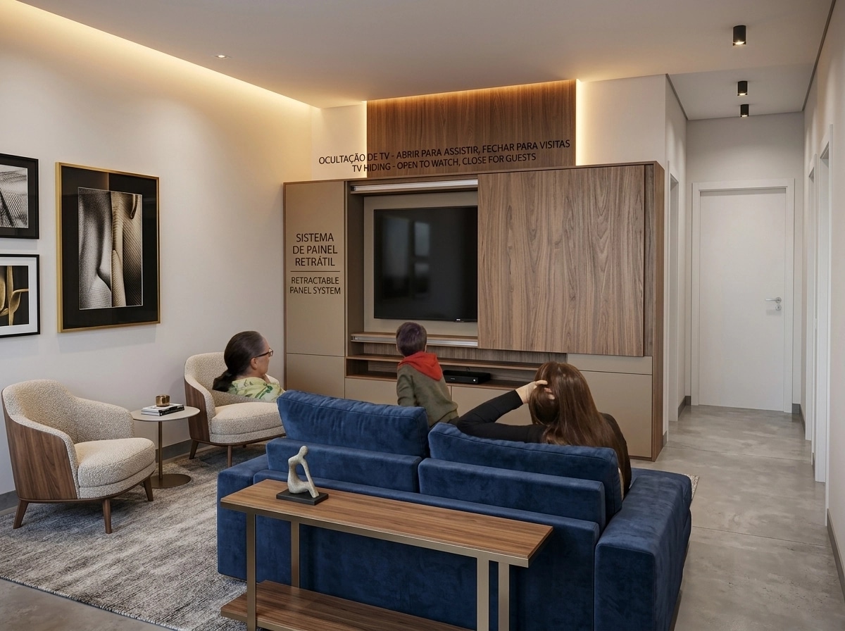 Interior design in Contemporary style — Living Room by GenRoom AI