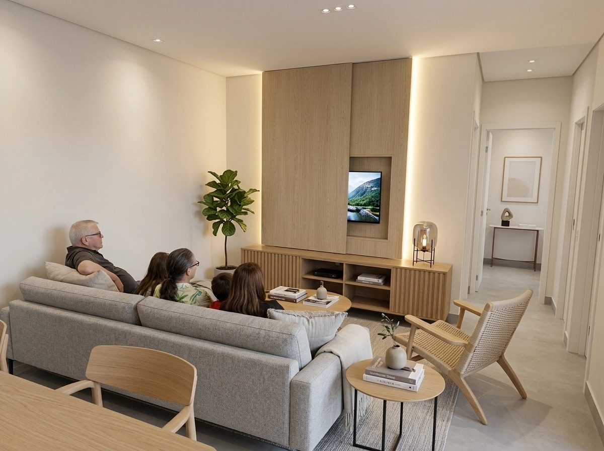 Scandinavian Living Room design — interior photo by GenRoom AI