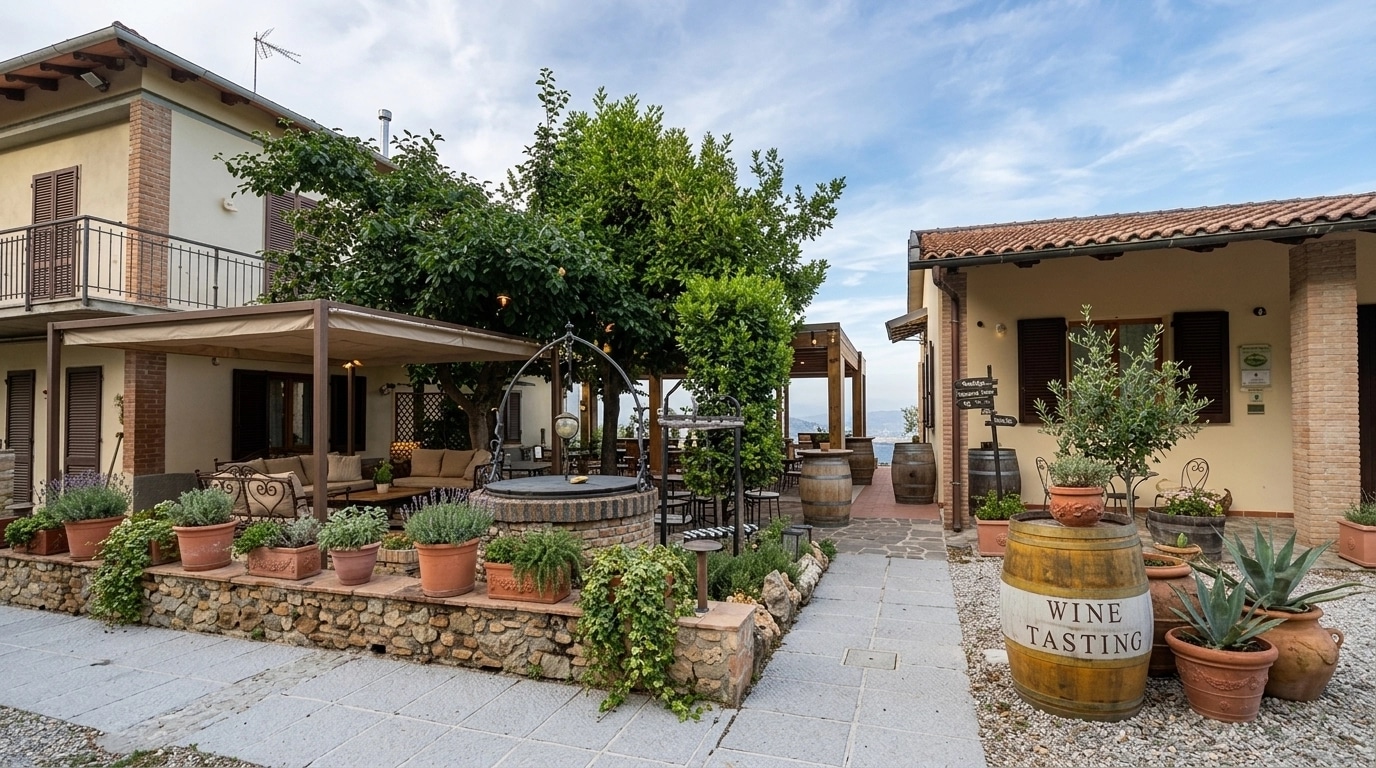 Landscape design in Mediterranean Yard style — Yard by GenRoom AI