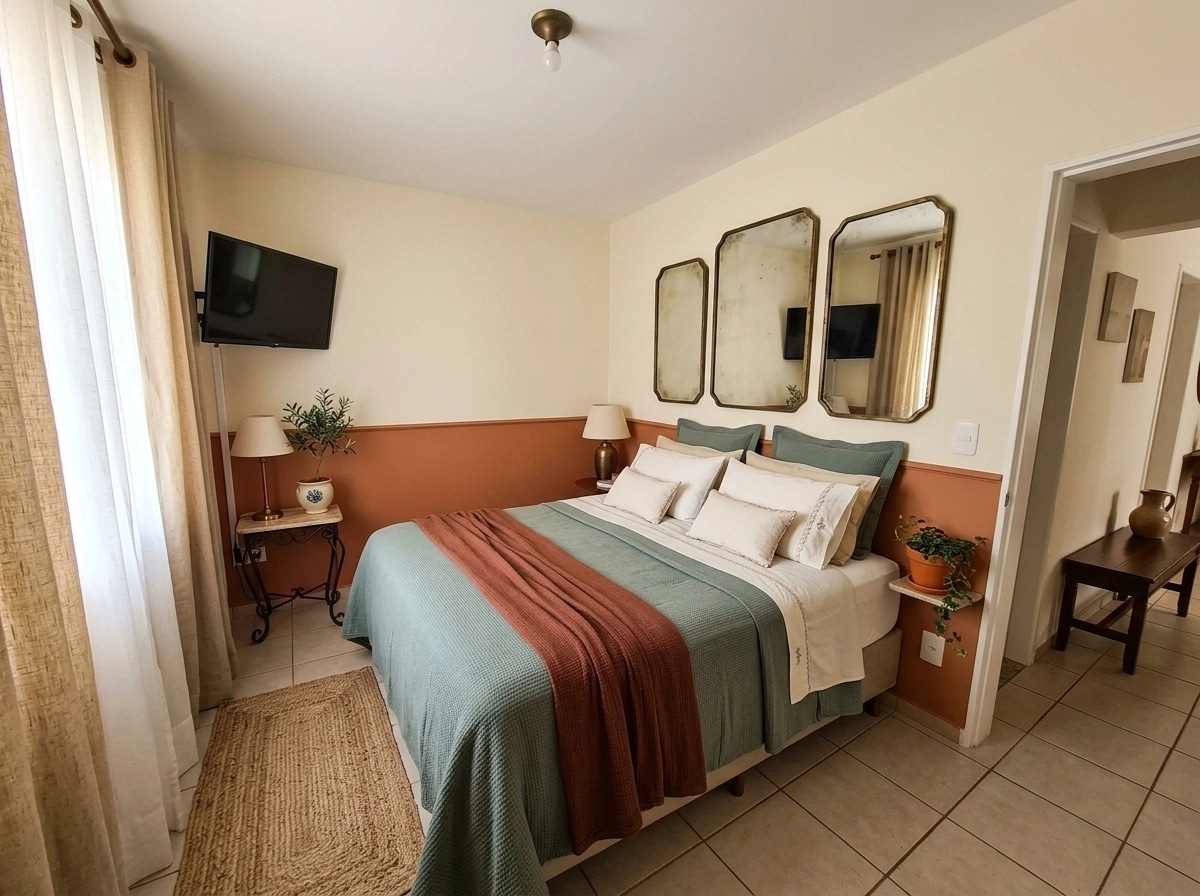 Mediterranean Bedroom design — interior photo by GenRoom AI