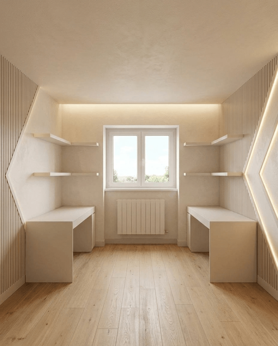 Interior design in Scandinavian style — home_office by GenRoom AI