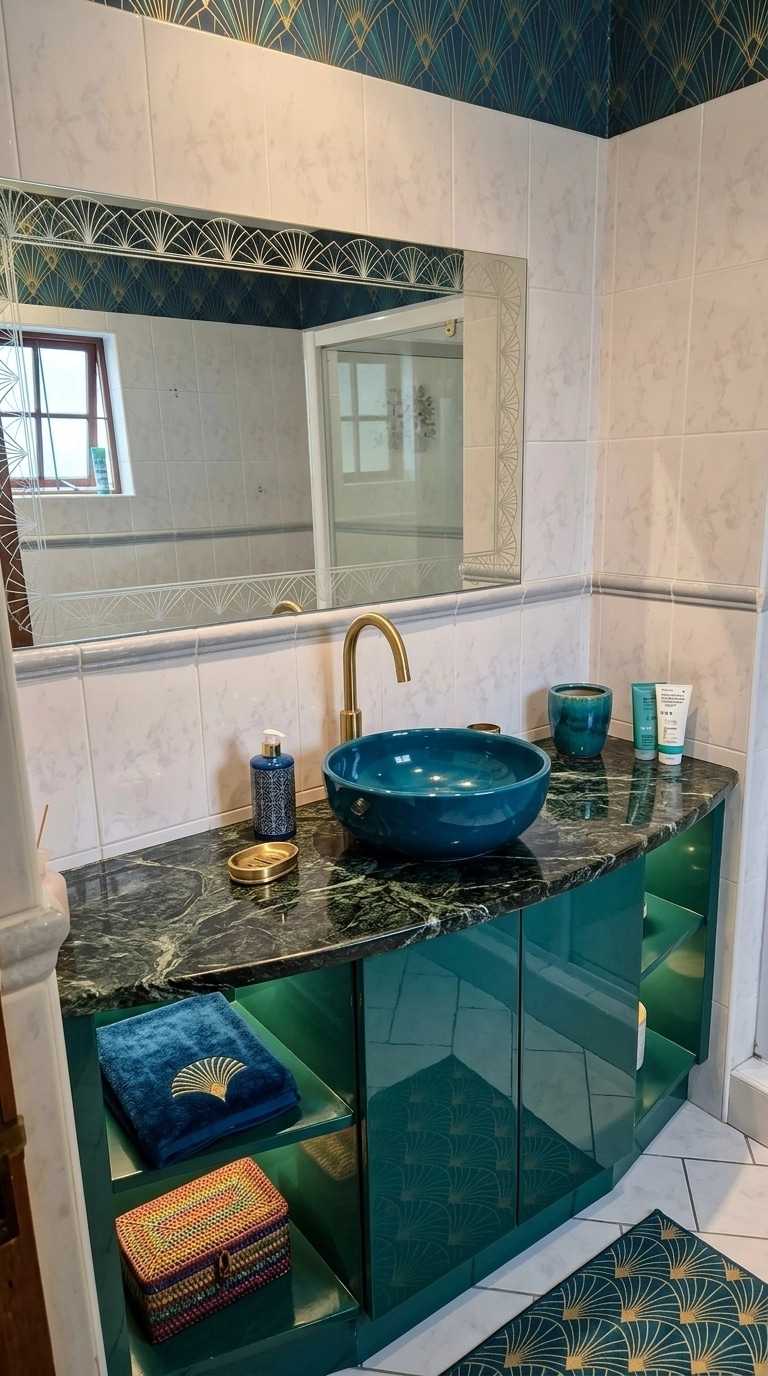 Art Deco Bagno design — interior photo by GenRoom AI