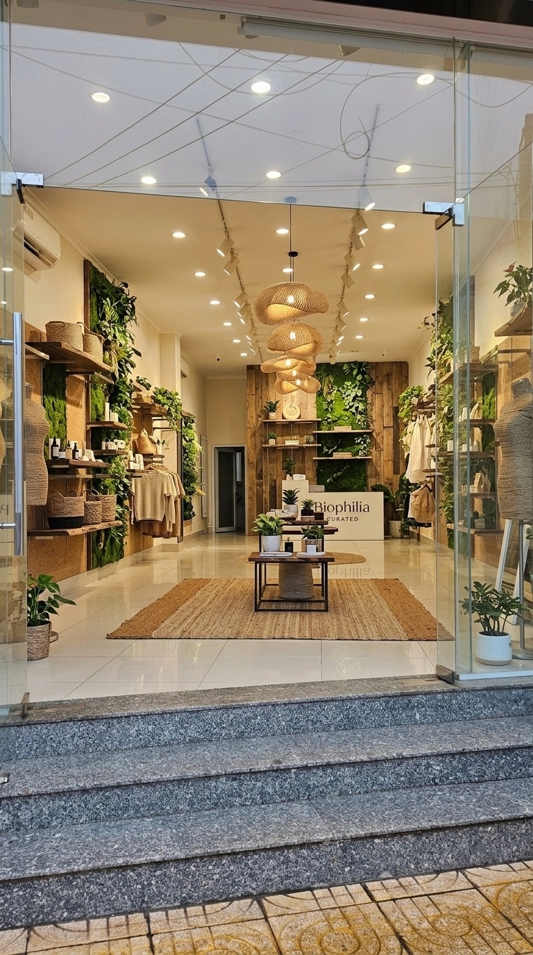 Interior design in Biophilic style — shop by GenRoom AI