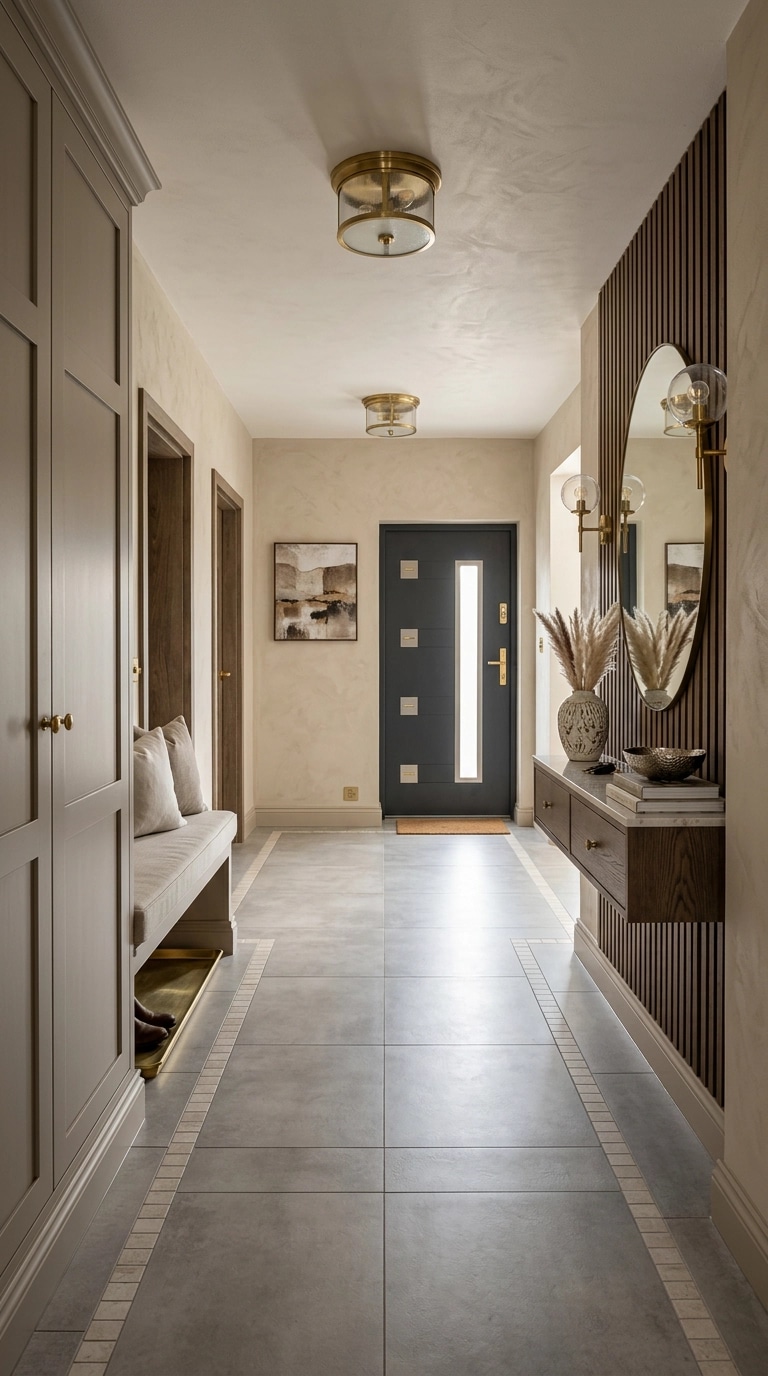 Hallway interior in Transitional style — photo by GenRoom AI