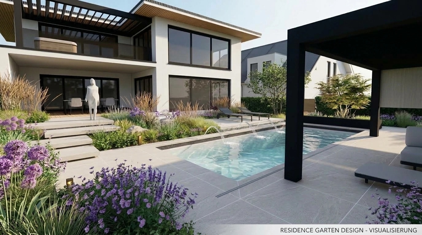 Yard design in no_style style — photo by GenRoom AI