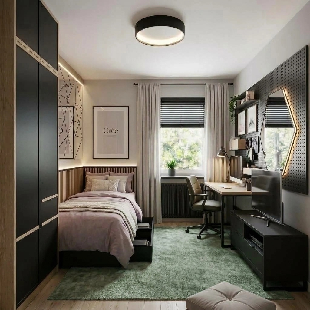 Interior design in Loft / Industrial style — Kids Room by GenRoom AI
