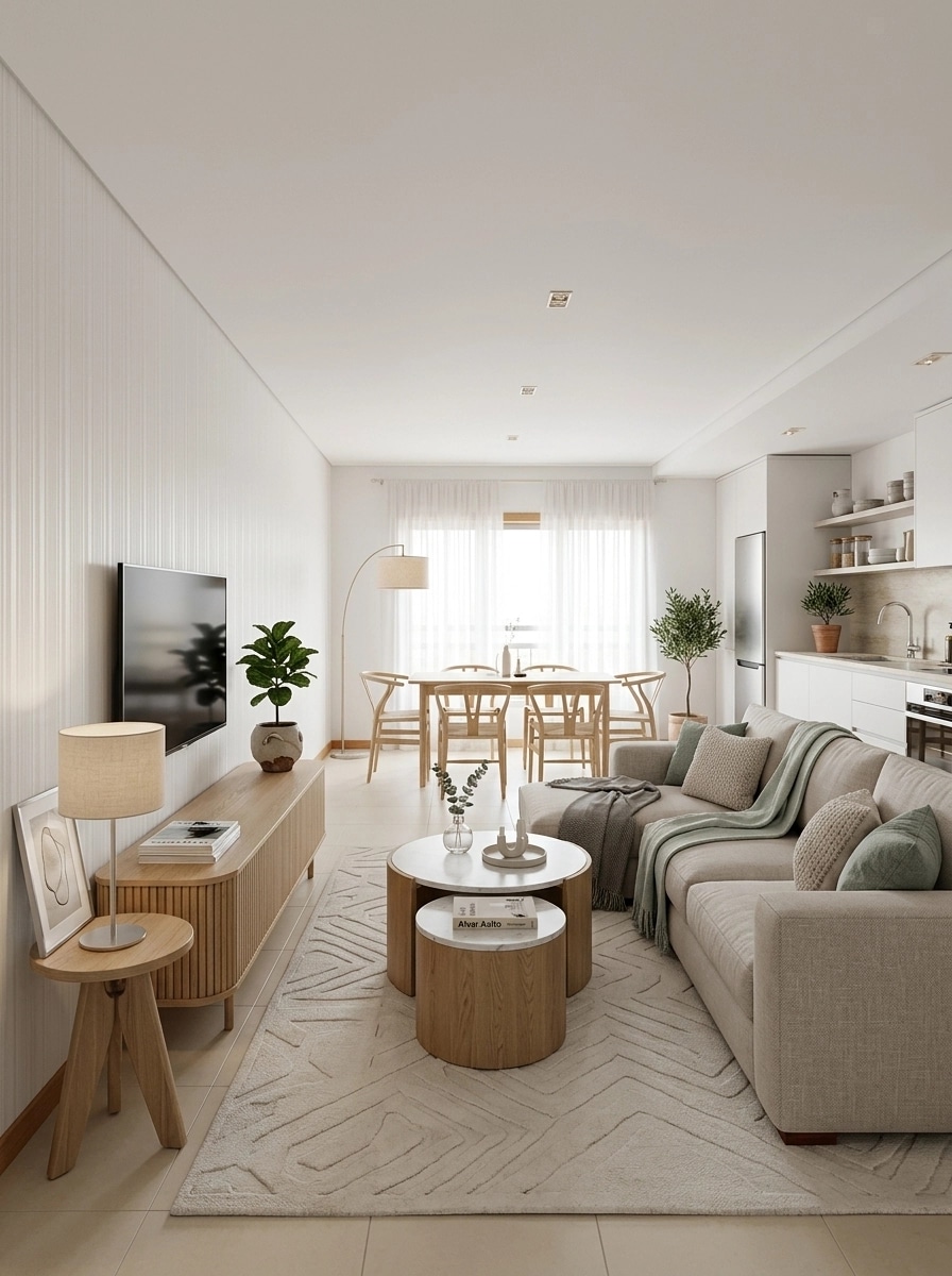 Scandinavian Living Room design — interior photo by GenRoom AI