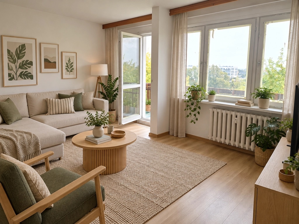 Interior design in Scandinavian style — Living Room by GenRoom AI
