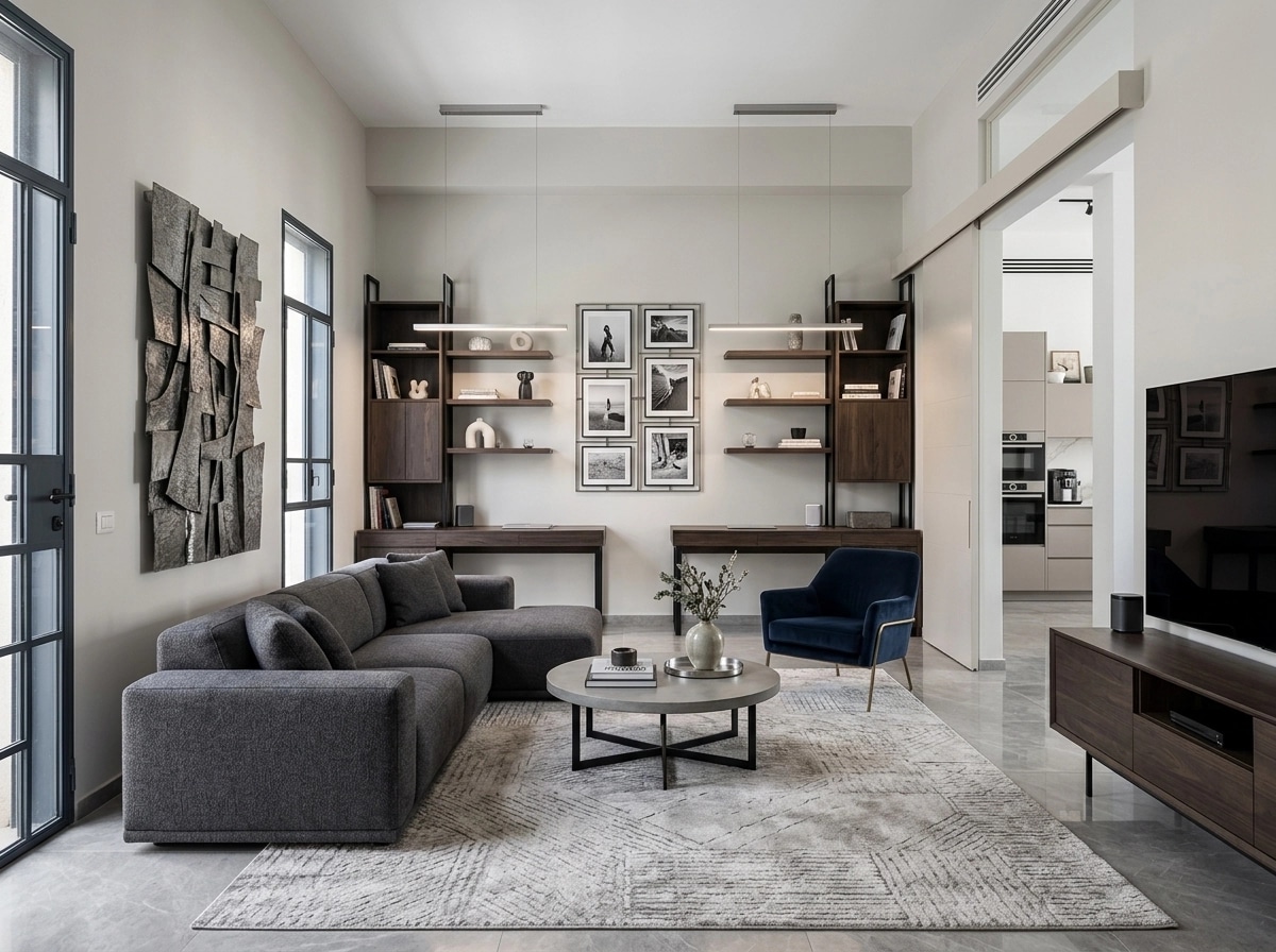 Interior design in Contemporary style — Living Room by GenRoom AI