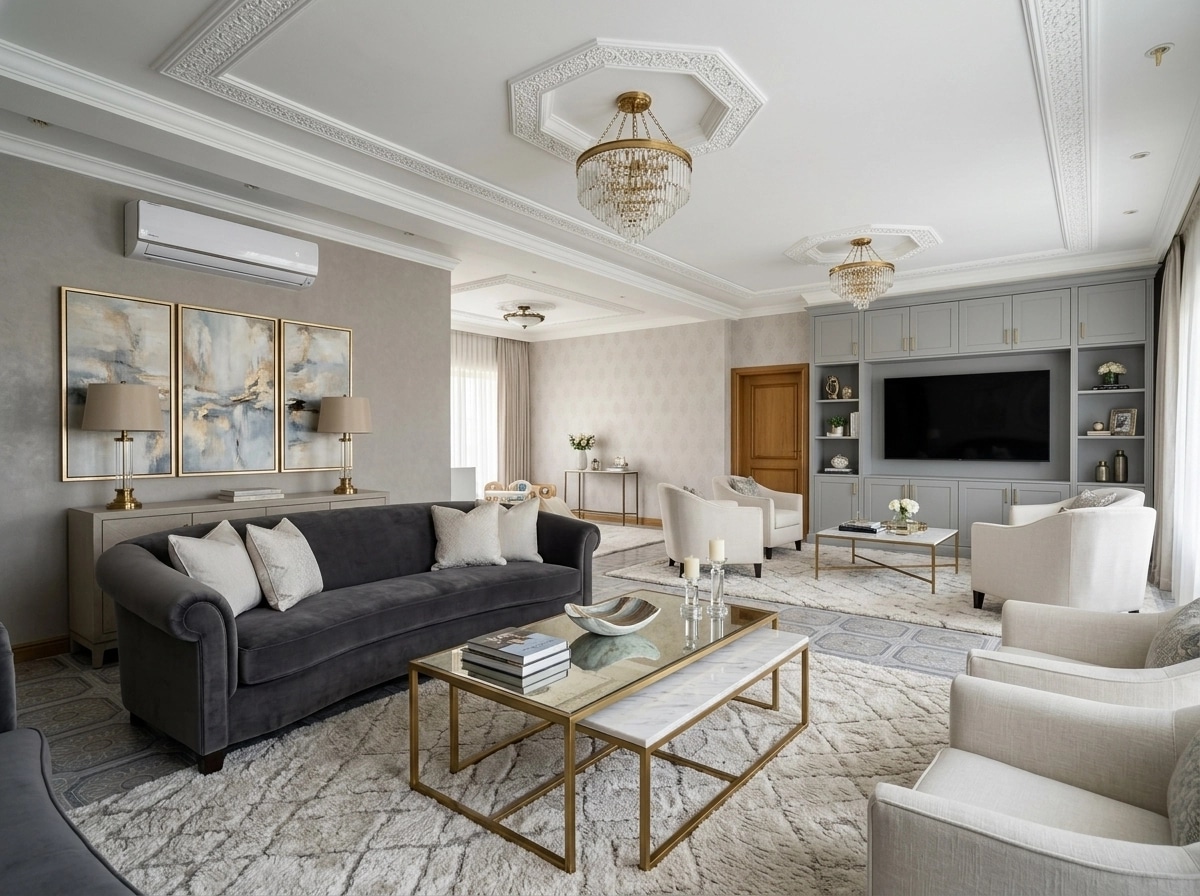 Interior design in Transitional style — Living Room by GenRoom AI