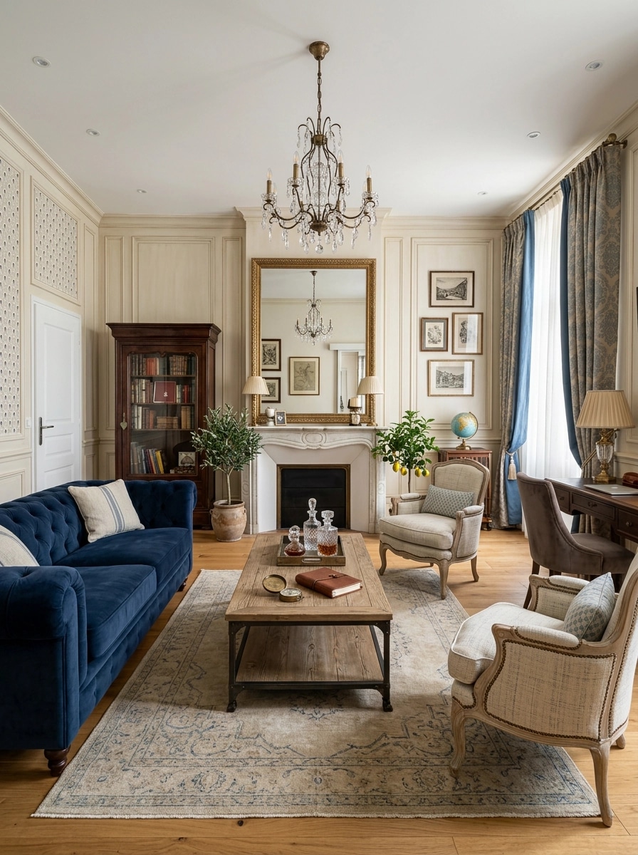 Modern Farmhouse Living Room design — interior photo by GenRoom AI