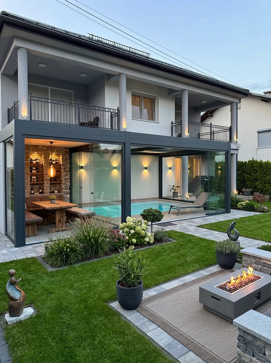 Landscape design in Contemporary Yard style — Yard by GenRoom AI