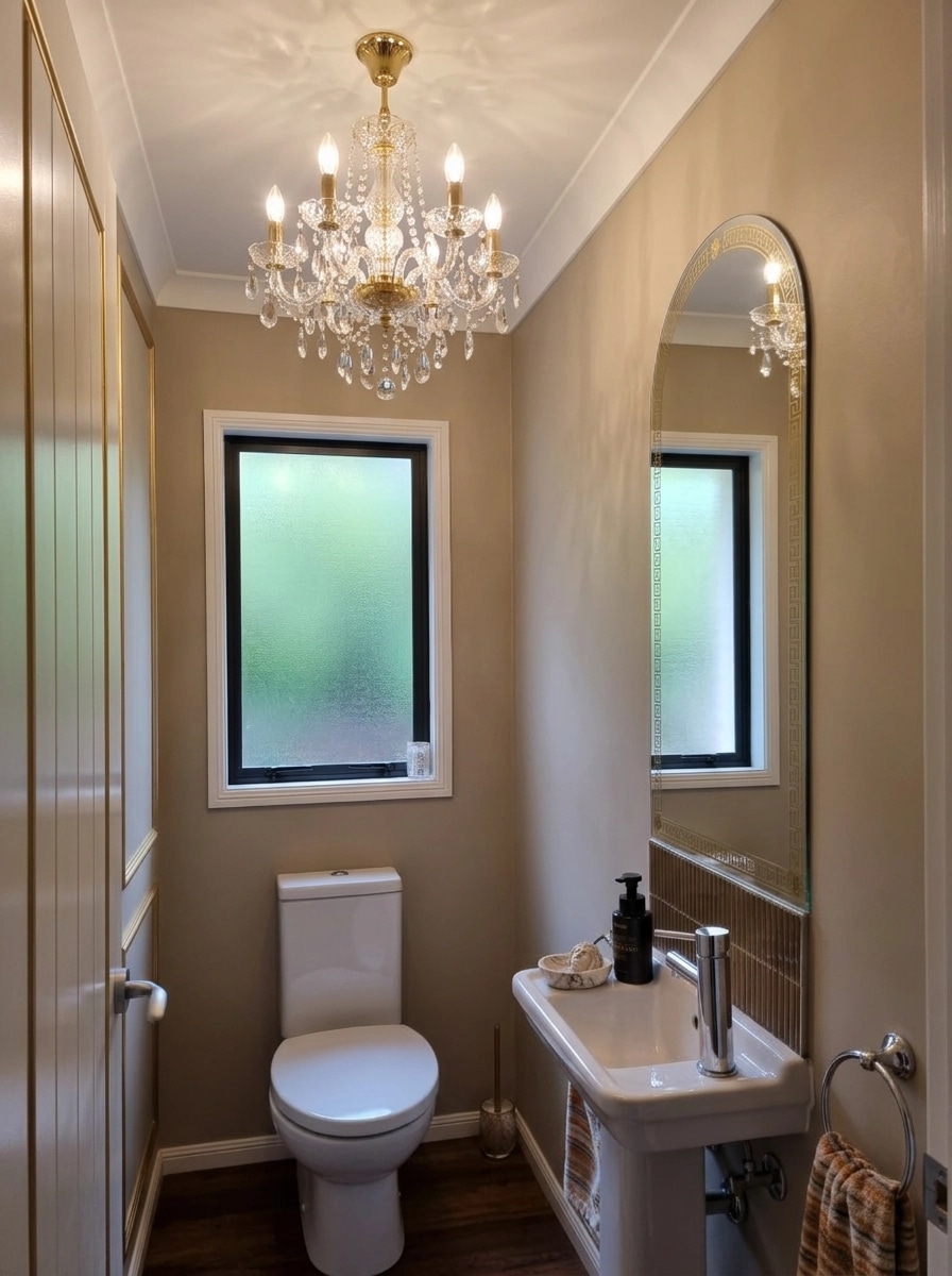 Bathroom interior in Neoclassic style — photo by GenRoom AI