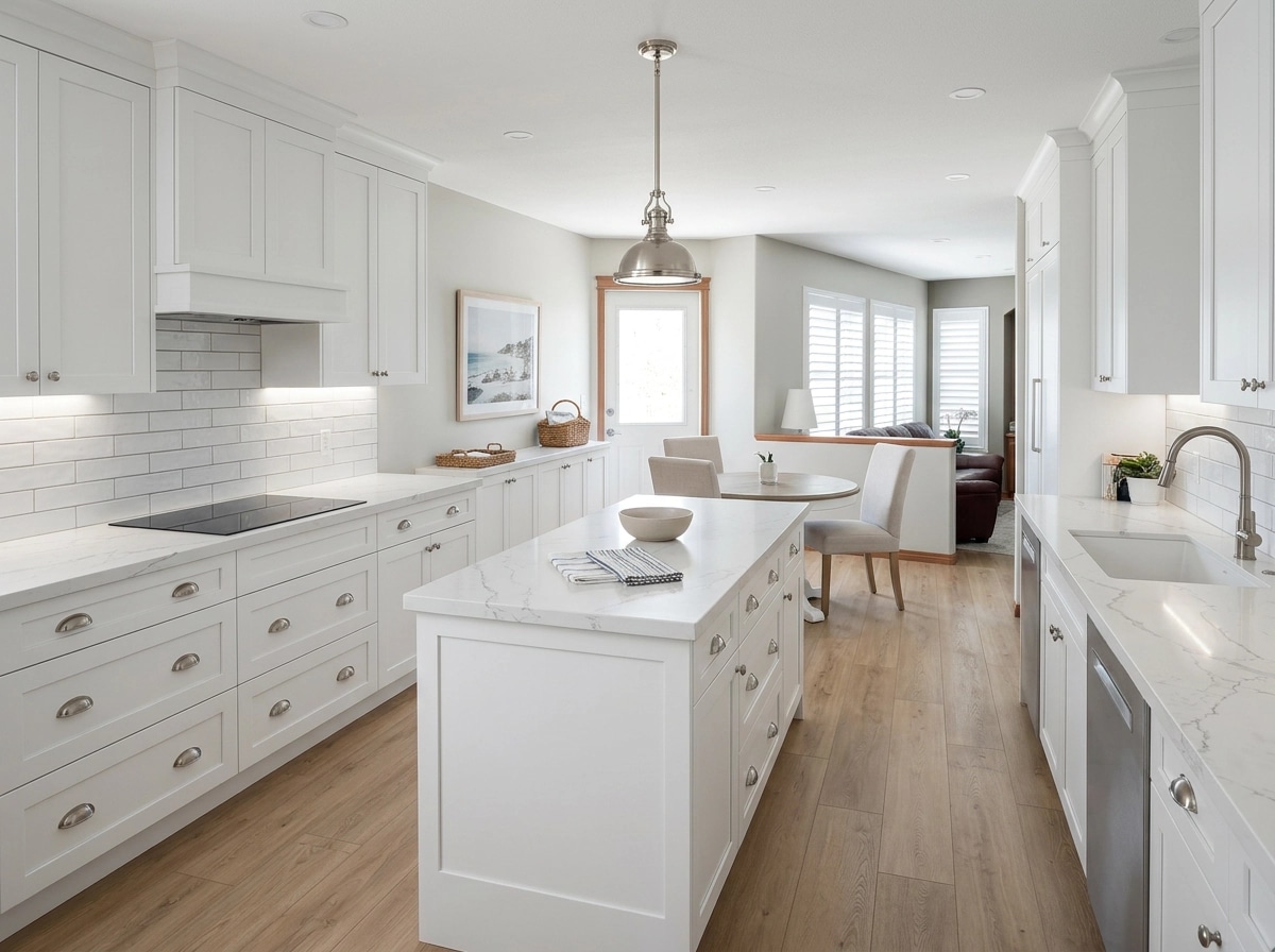Interior design in Coastal / Hamptons style — Kitchen by GenRoom AI