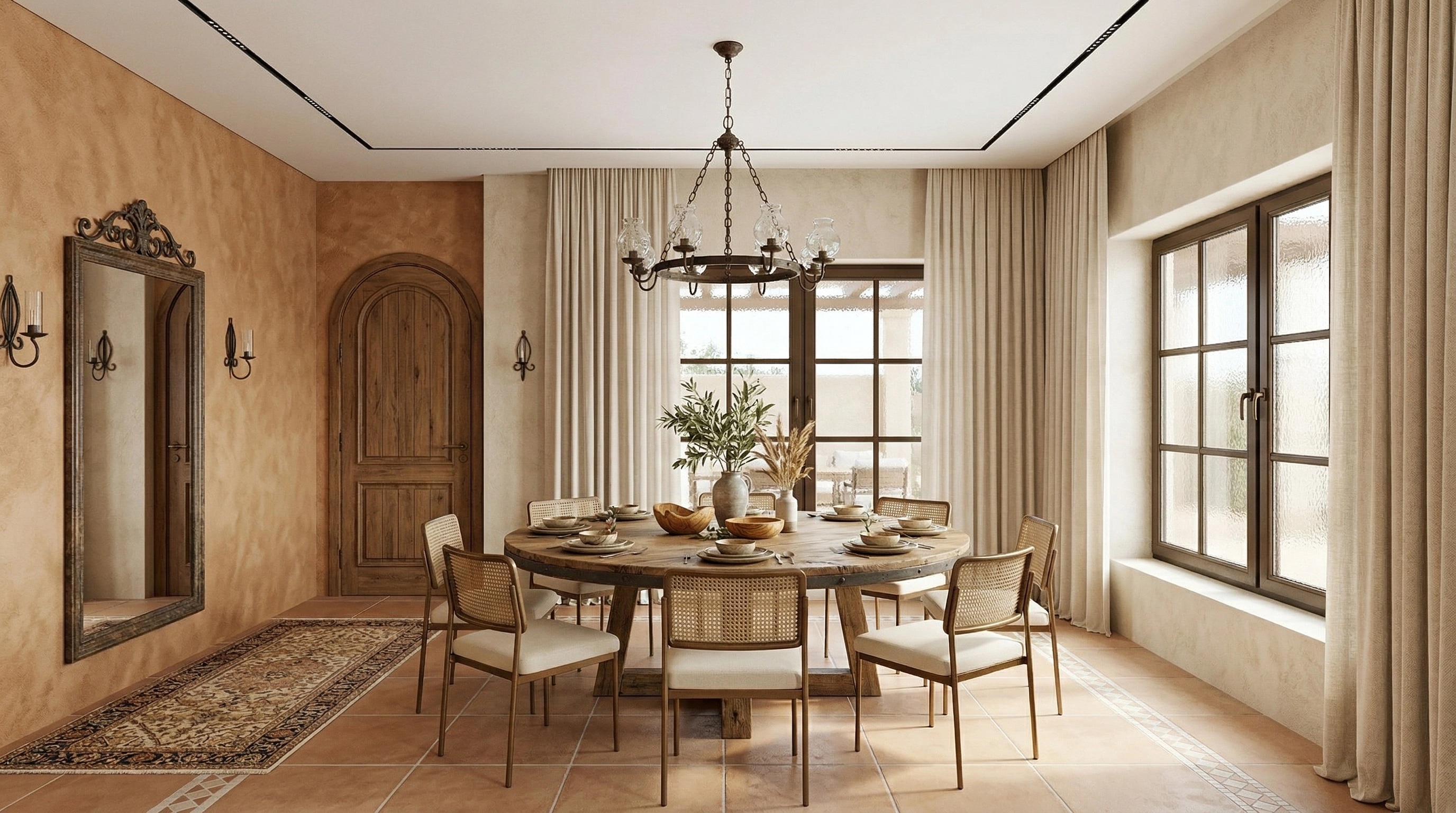 Interior design in Mediterranean style — Hallway by GenRoom AI
