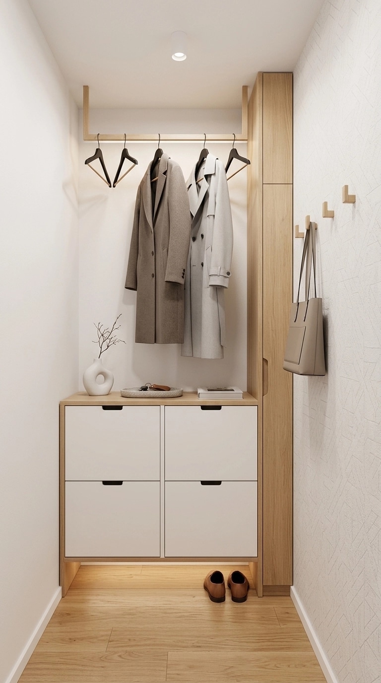 Hallway interior in Minimalism style — photo by GenRoom AI