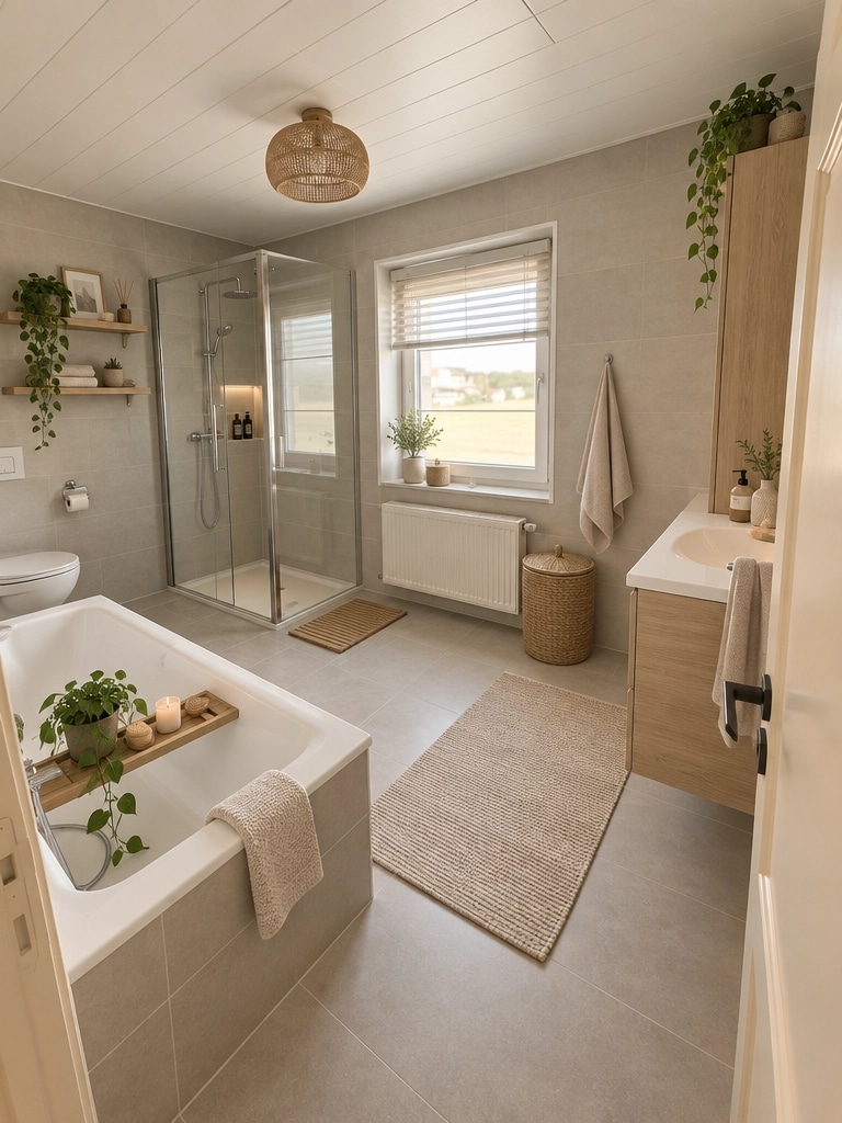 Scandinavian Bathroom design — interior photo by GenRoom AI