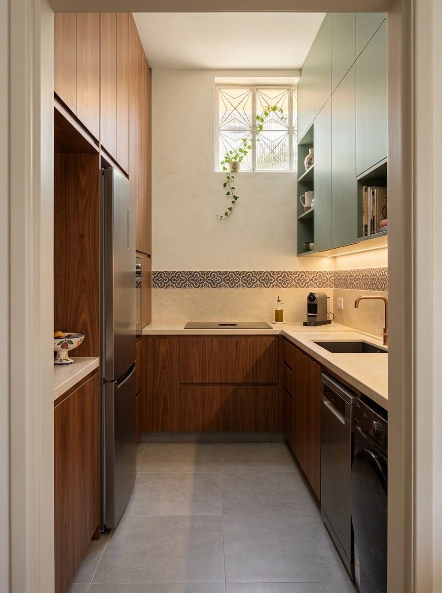 Interior design in Portuguese Modern style — Kitchen by GenRoom AI