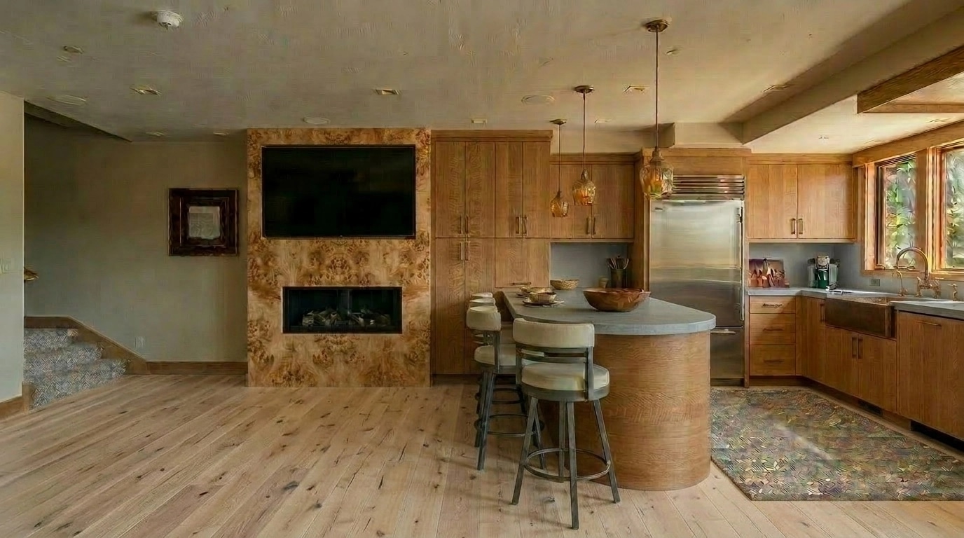 Kitchen interior in Rustic style — photo by GenRoom AI