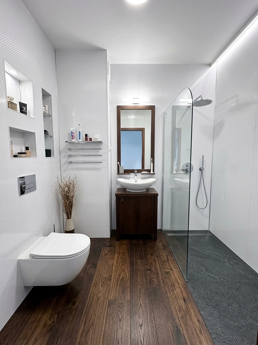 Bathroom interior in no_style style — photo by GenRoom AI
