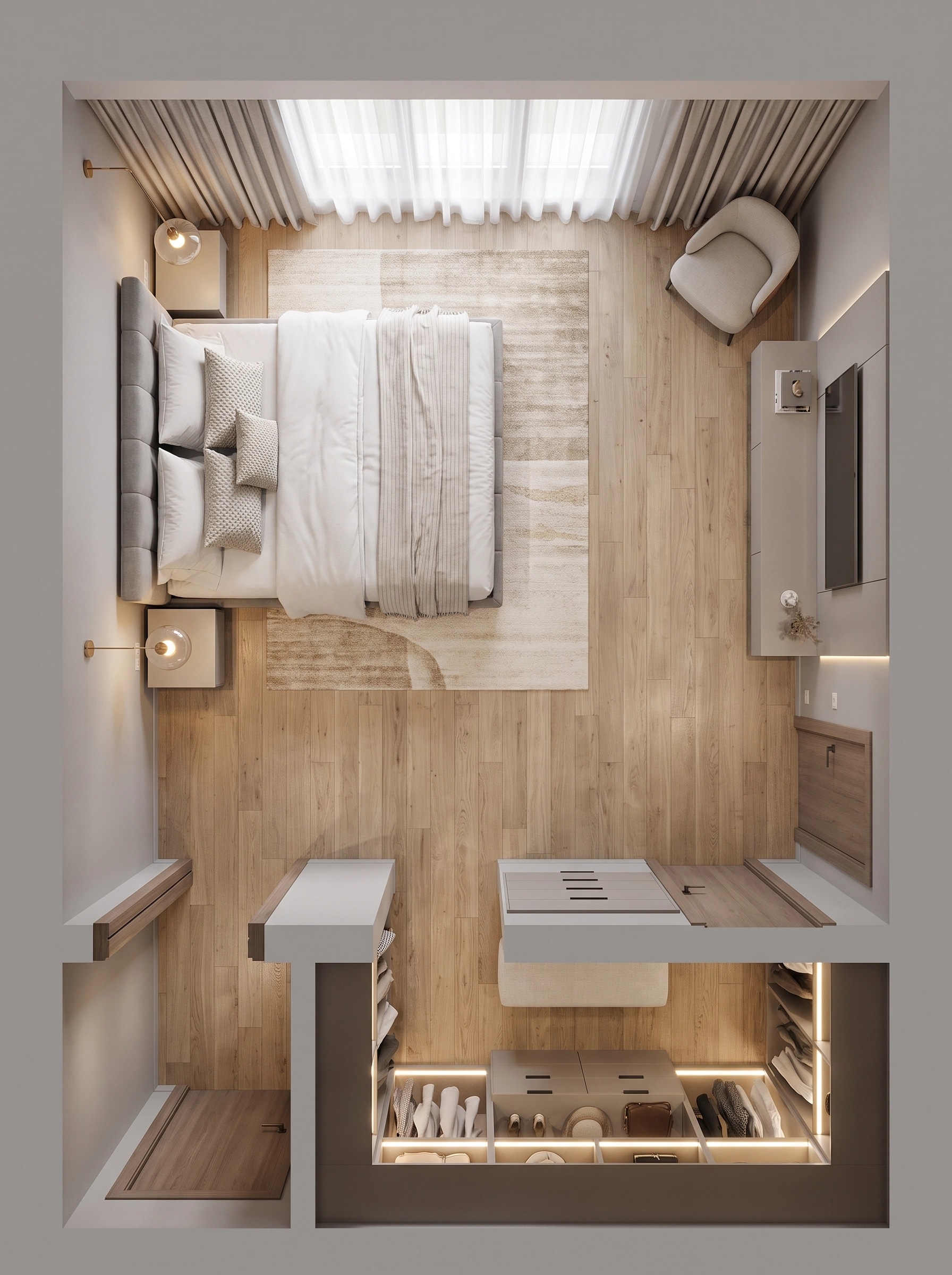 Interior design in Contemporary style — Living Room by GenRoom AI