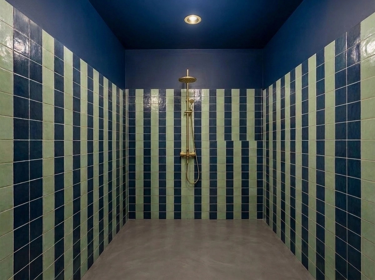 Bathroom interior in Eclectic style — photo by GenRoom AI