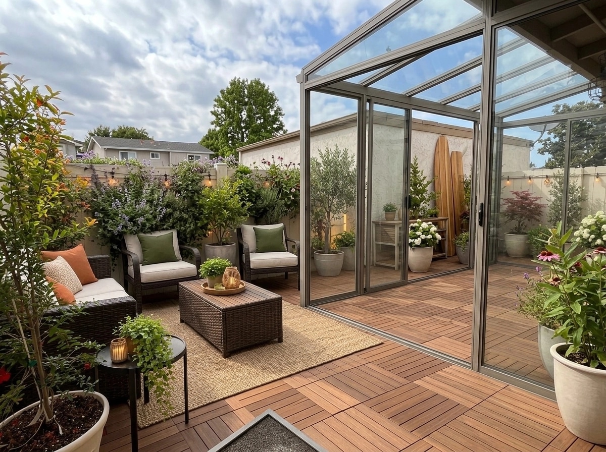 Landscape design in Eco Natural Garden style — Yard by GenRoom AI