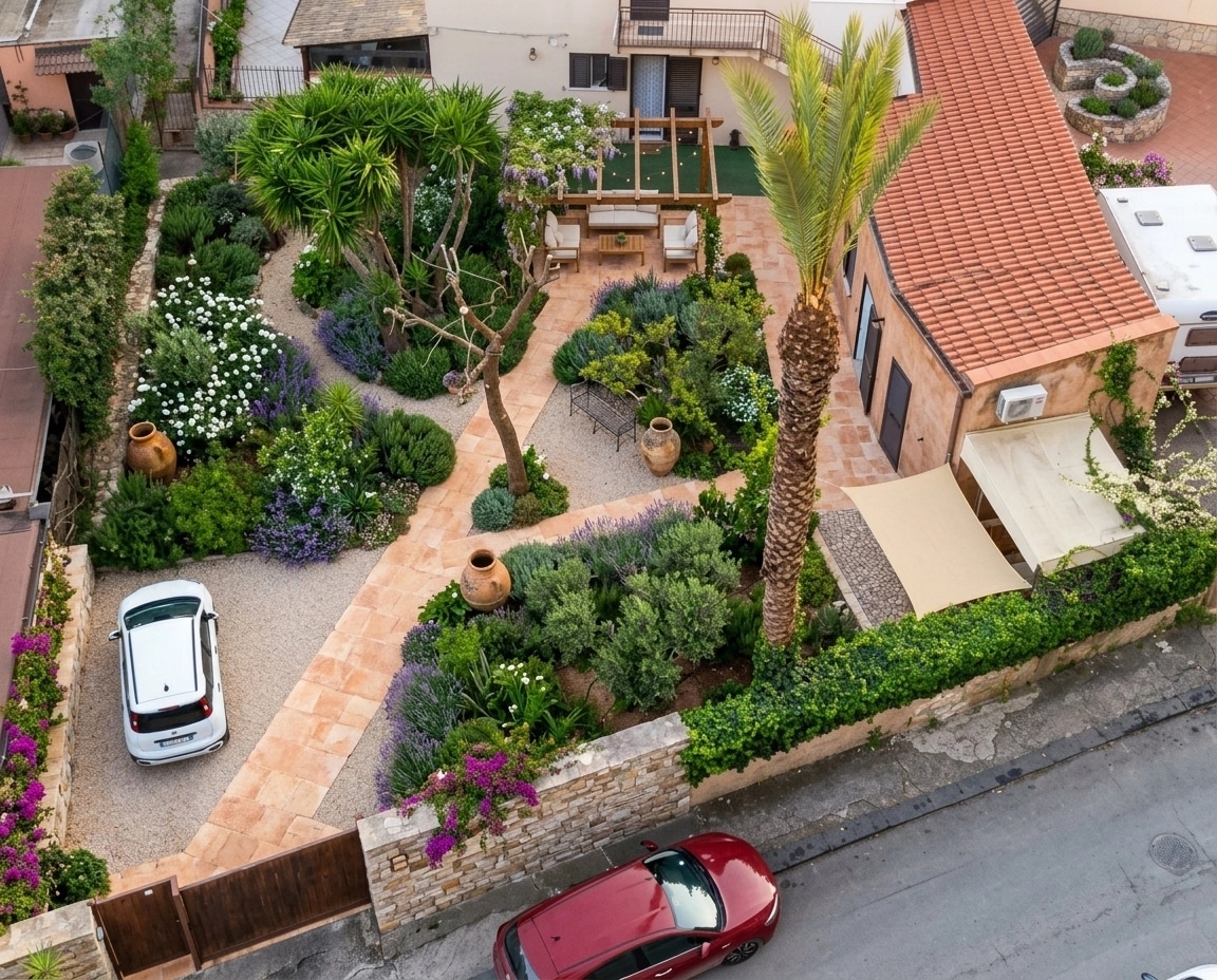 Mediterranean Yard Yard design — yard photo by GenRoom AI