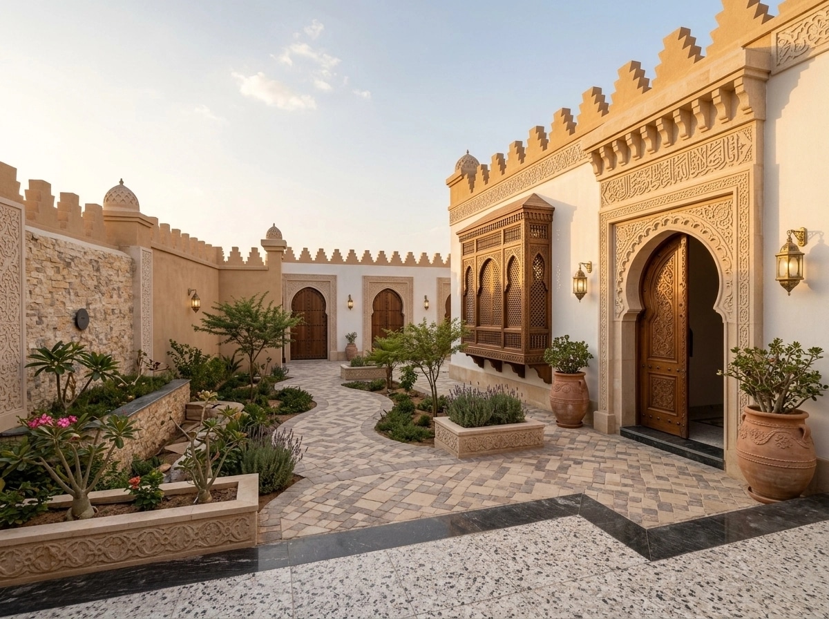 Arabian Facade Facade design — facade photo by GenRoom AI