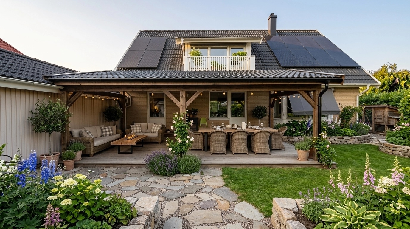 Country Rustic Garden Yard design — yard photo by GenRoom AI