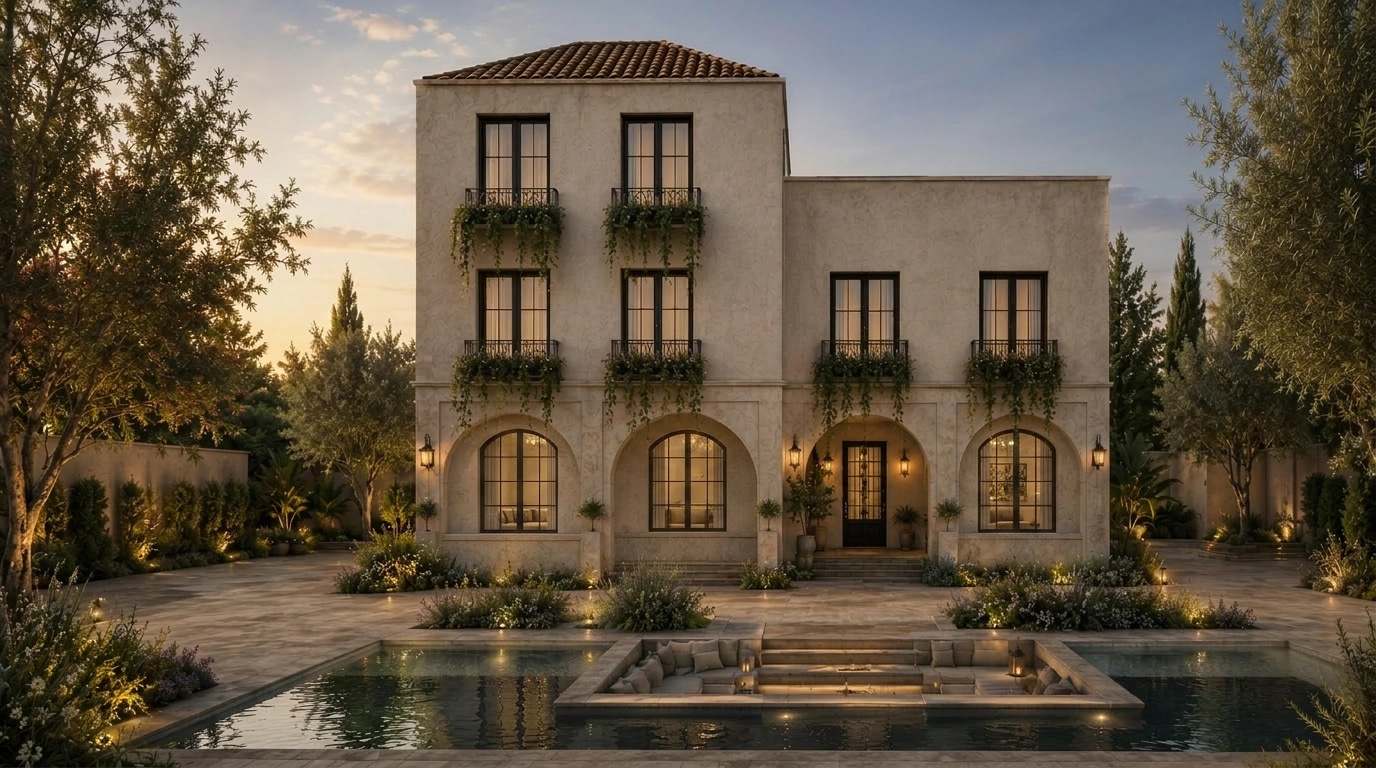 Facade design in Mediterranean Facade style — Facade by GenRoom AI