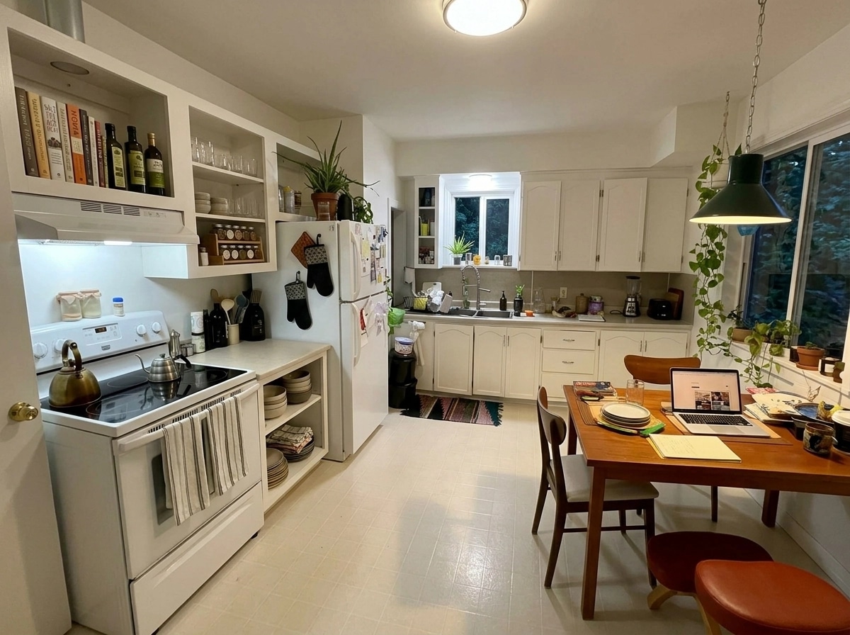 Kitchen interior in no_style style — photo by GenRoom AI