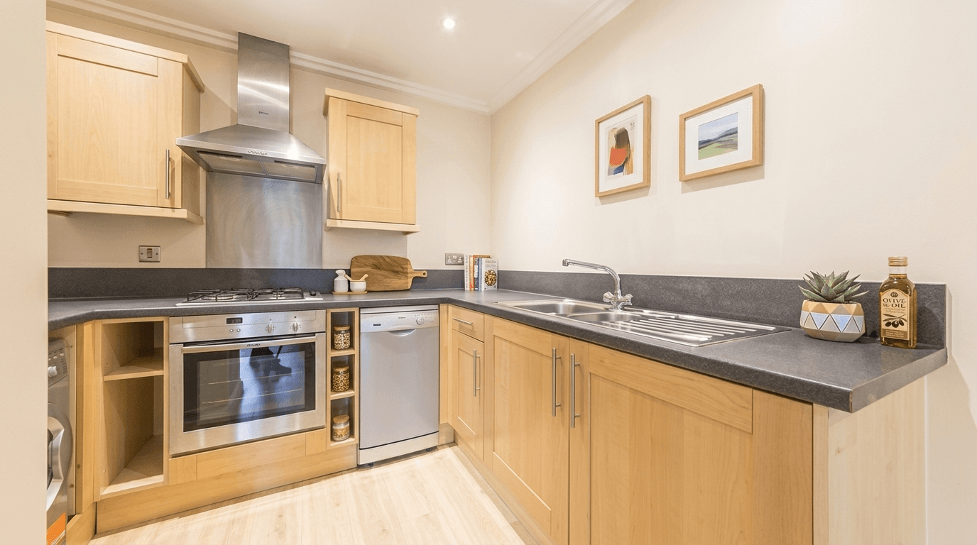 Kitchen interior in no_style style — photo by GenRoom AI