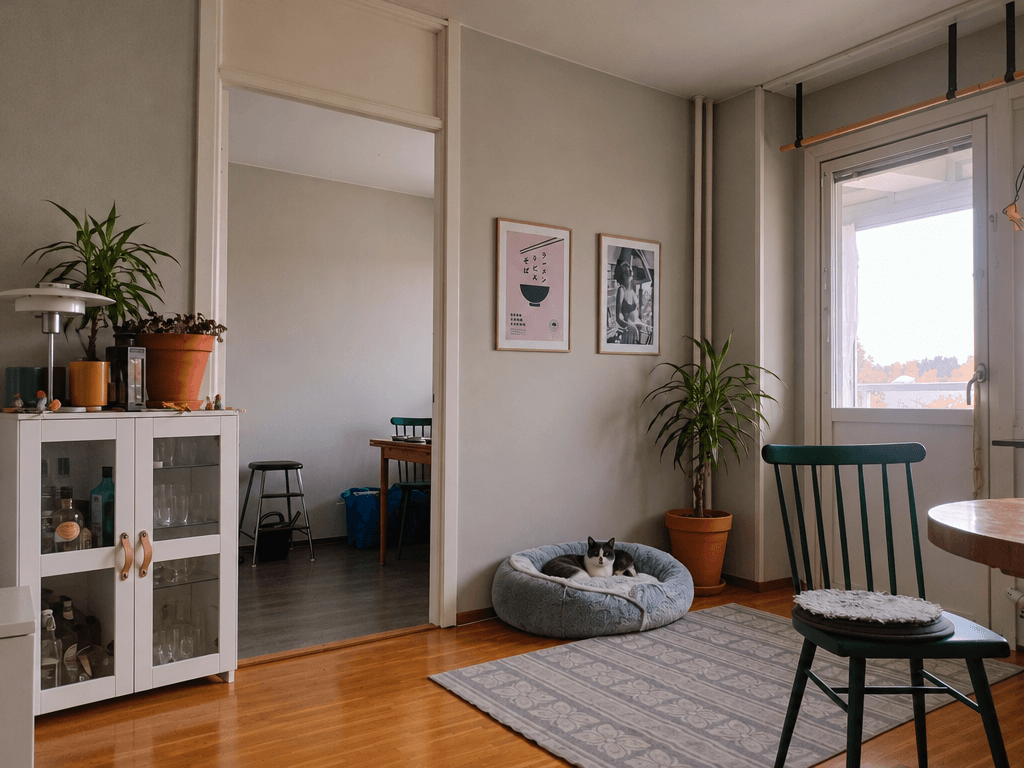 Interior design in Japandi style — Living Room by GenRoom AI