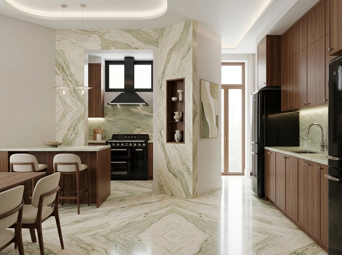 Kitchen interior in Contemporary style — photo by GenRoom AI