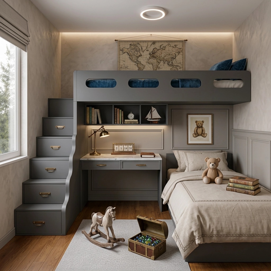 Interior design in Transitional style — Kids Room by GenRoom AI