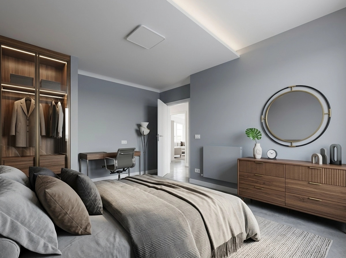 Contemporary Bedroom design — interior photo by GenRoom AI