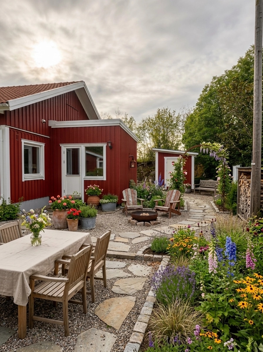 Country Rustic Garden Yard design — yard photo by GenRoom AI