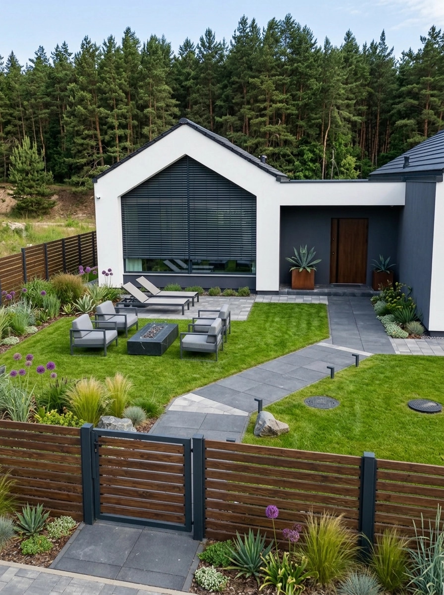 Landscape design in Contemporary Yard style — Yard by GenRoom AI