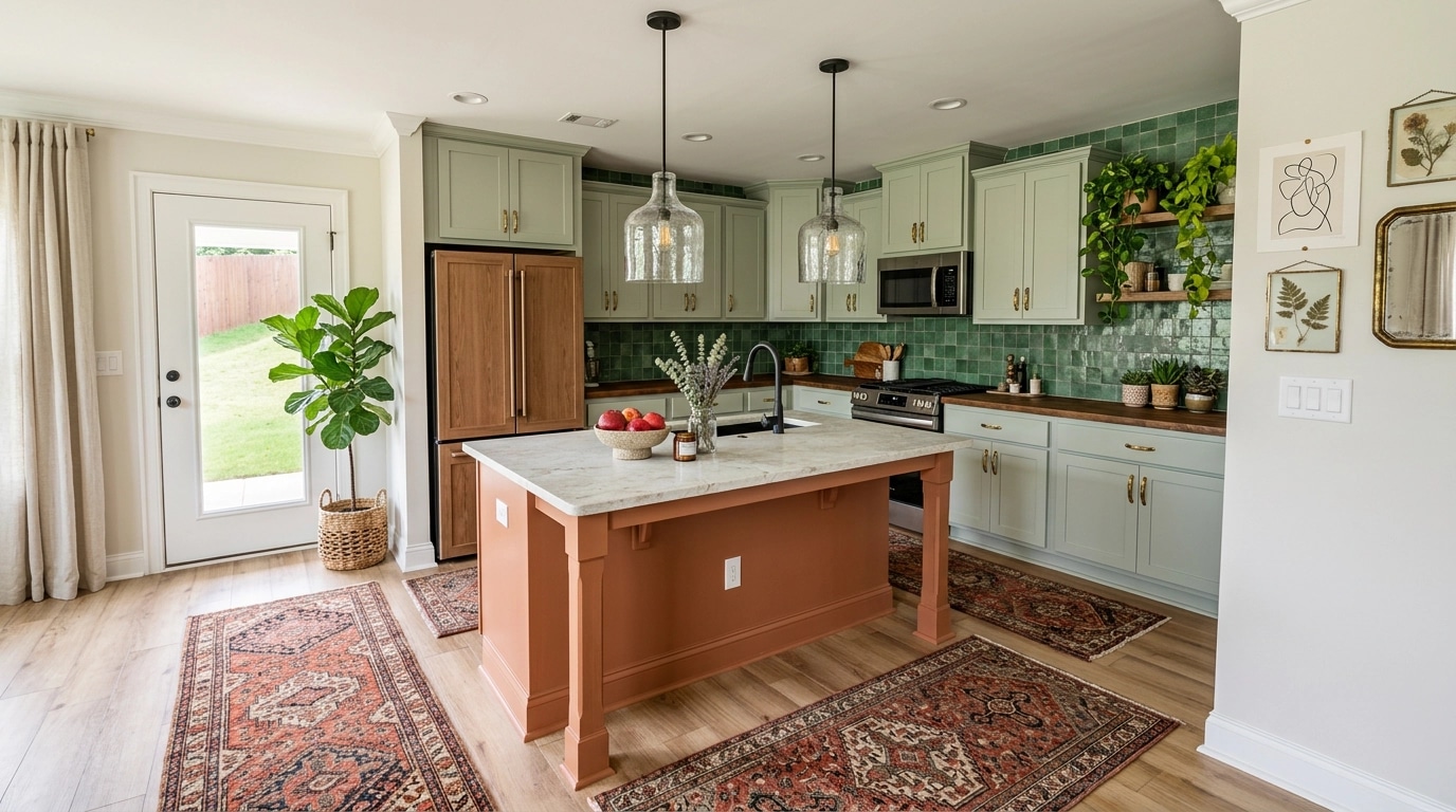 Bohemian Kitchen design — interior photo by GenRoom AI
