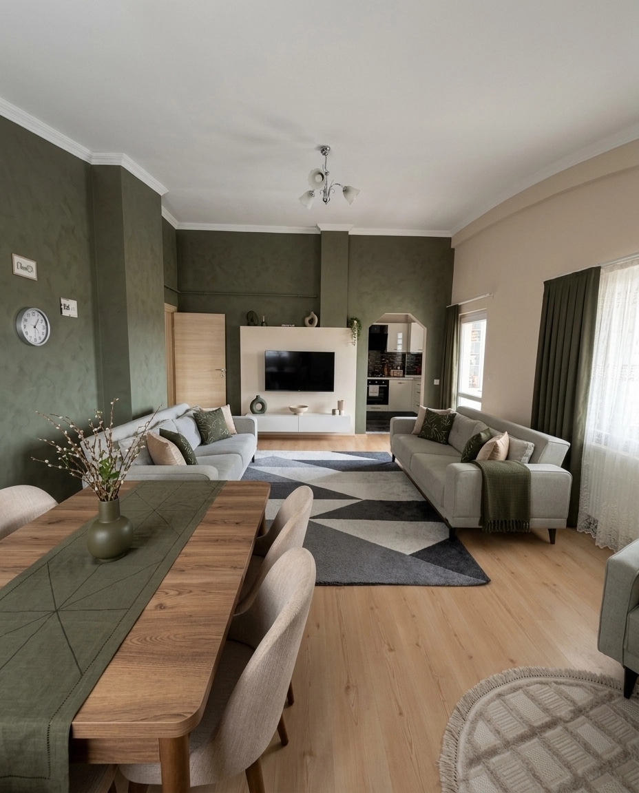 Interior design in Contemporary style — Living Room by GenRoom AI
